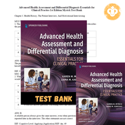 latest 2023 test bank advanced health assessment and differential diagnosis essentials 1st edition myri instant download