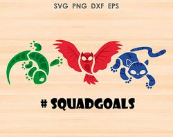 pj masks svg, catboy, owlette, gekko, pj masks svg dxf png