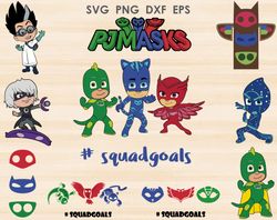 pj masks svg, pj masks clipart pj masks clipart, pj masks birthday svg, pj masks