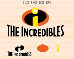 incredible logo svg, the incredibles svg, the incredibles silhouette svg