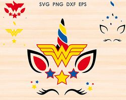 wonder woman unicorn svg, wonder woman unicorn silhouette svg