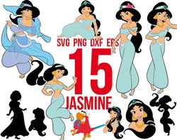 disney jasmine svg png clipart, aladdin svg, jasmine silhouette svg