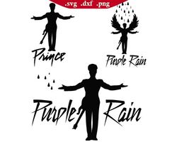 angel prince purple rain svg png, silhouette prince purple svg png