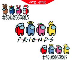 among us squadgoals svg png, among us game svg png