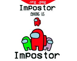 impostor among us svg png, game among us svg png