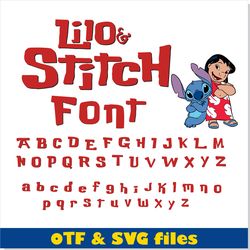 lilo and stitch font otf, lilo stitch font svg, lilo and stitch letters svg cricut, disney fonts, cartoon fonts