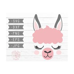 llama face svg file for cricut, llama svg cut file, instant download, llama face svg, llama svg baby girl, alpaca svg fa