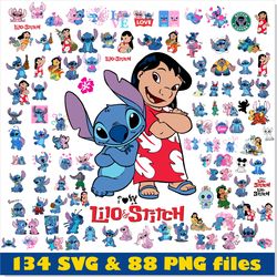 lilo and stitch svg bundle, lilo stitch png, lilo and stitch disney svg cricut, disney bundle png lilo and stitch vector