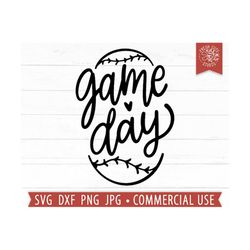 Game Day SVG Cut File Cricut, Baseball svg, Hand Lettered Svg, Softball Quote svg, Baseball Mama, Softball Mom svg png d