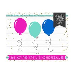 balloon svg file instant download, balloon silhouette svg, party balloons cut file for cricut, birthday svg balloons, ba