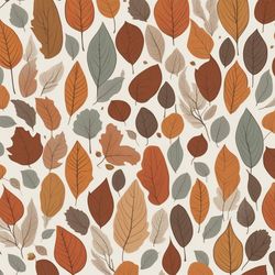 Autumn Theme 4 Digital Pattern, Illustration, Printable, Sublimation Fabric Paper