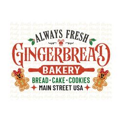 mickey gingerbread bakery christmas png | christmas mickey main street png | mickey christmas design | christmas sublima