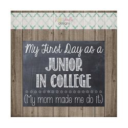 first day as a sophomore in high school sign - printable 8x10  photo prop - instant download