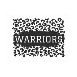 warriors sublimation designs downloads, fall , ball, sports team, football season, png, instant download, leopard graphi