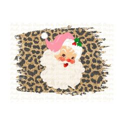 vintage santa leopard christmas sublimation christmas sublimationholiday sublimationsublimation designsanta pngdigital d