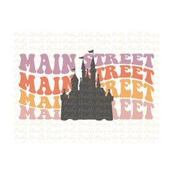 main street png | castle png | retro png | main street castle sublimation | main street castle png | digital download |