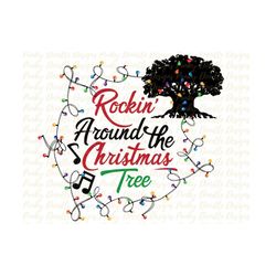 rockin' around the christmas tree png | animal kingdom png | tree of life christmas png | christmas png | holiday png |