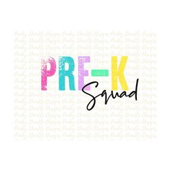 back to school, pre-k squad printable, png, first day of school, school png, school printable, school sublimation png, p