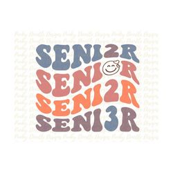 senior 2023 rainbow smiley face sublimation designs downloads, senior 2023 clipart, senior 2023 graphics, png senior dig