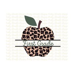 leopard apple back to school sublimation designs downloads, back to school png school shirts clipart design graphic for