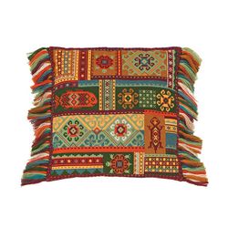 cross stitch kit - terra pillow - embroidery kit - needlework kit - diy kit