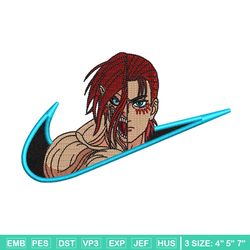 eren titan nike embroidery design, aot embroidery, nike design, embroidery shirt, embroidery file, digital download