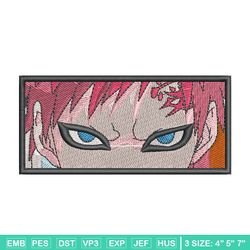 gaara eyes embroidery design, naruto embroidery, anime design, embroidery shirt, embroidery file, digital download