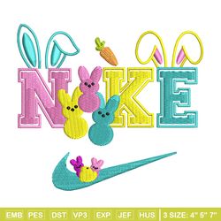 nike x bunny cute embroidery design, bunny embroidery, nike design, embroidery shirt, embroidery file, digital download