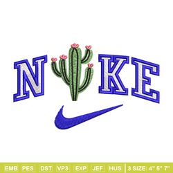 nike x cactus embroidery design, cactus embroidery, nike design,embroidery shirt, embroidery file, digital download