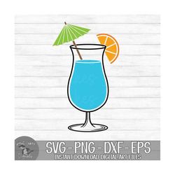 cocktail - instant digital download - svg, png, dxf, and eps files included! - summer drink, alcohol, fruity, tropical