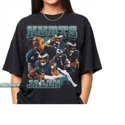 jalen hurts shirt, vintage 90s quarterback, homage retro, classic graphic tee, bootleg best seller, unisex sport, hoodie