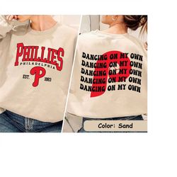 philadelphia phillies baseball dancing on our own shirt, phillies take october shirt,red october phillies shirt,phillies