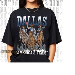 Dallas Cowboys America's Team, Skeleton shirt, Warren lotas style, Classic 90s Graphic Tee, Vintage Bootleg, Gift, Retro