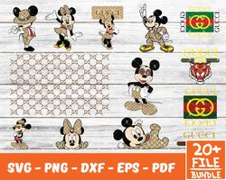 gucci svg, mickey gucci svg, disney svg , famous logo svg, pattern svg, dripping logo svg