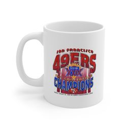 vintage 90s super bowl 29 san francisco 49ers, funny gift for her him, personalised coffee mug