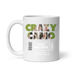 Crazy Camo Mug, Ceramic Mug, Coffee Mug