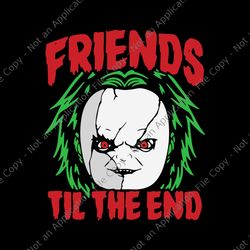 friends till the end lazy halloween horror movie svg, halloween svg, horror movie svg, friends halloween movie svg