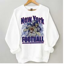 giant skeleton  sweatshirt, new york football crewneck, ny giant sweatshirt, vintage new york football shirt, new york f