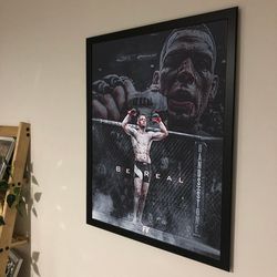 nate diaz warm up poster, boxing poster, noframed, gift.jpg