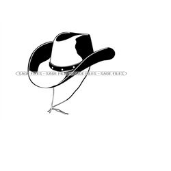 cowboy hat 5 svg, rancher hat, cowboy hat clipart, cowboy hat files for cricut, cowboy hat cut files for silhouette, png
