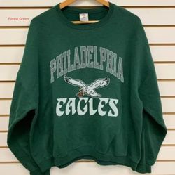 vintage philadelphia football the eagles nfl sweatshirt, green eagles fan shirt for men women