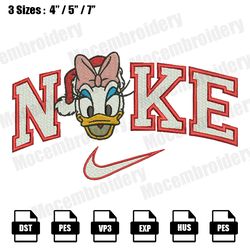 nike donald daisy santa christmas  embroidery designs, christmas embroidery design file instant download