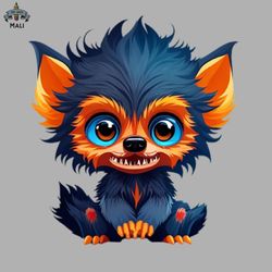 cute baby werewolf sublimation png download