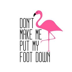 flamingo svg, don't make me put my foot down svg, summer svg, digital download, cut file, sublimation, clip art (include