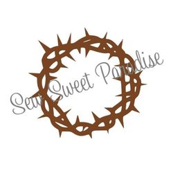 easter svg, crown of thorns svg, jesus svg, religious, digital download, cut file, sublimation, clip art (includes svg/p