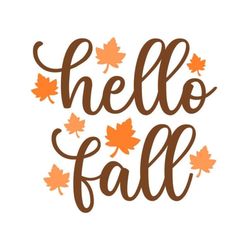 hello fall svg, fall door sign svg, halloween svg, digital download, , cut file, sublimation, clip art (individual svg/d