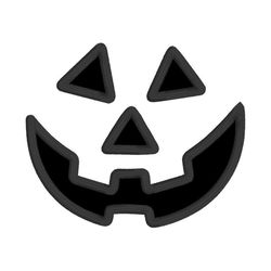 jack-o-lantern face applique design, jackolantern applique, machine embroidery, halloween design/digital download, 4x4,