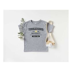 toddlerhood university shirt, funny toddler t-shirt, retro kids shirt, toddler birthday gift tee