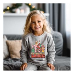 merry and bright toddler sweatshirt, merry christmas kids t-shirt, xmas toddler shirt, holiday gift for christmas