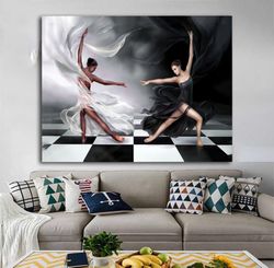 ballerina canvas painting , dancer ballerina girls canvas painting , home decor, modern art